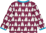 Loud and Proud Polarbear Plum Top Longsleeve