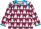 Loud and Proud Polarbear Plum Top Longsleeve