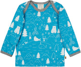 Loud and Proud Winter Wonderland Aqua Top Longsleeve