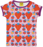 Duns Strawberry Field Light Purple Top Shortsleeve