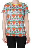 Duns Strawberry Fields Light Turquoise Mummy Shortsleeve Top