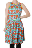 Duns Strawberry Fields Light Turquoise Dress Mummy Sleeveless Twirly