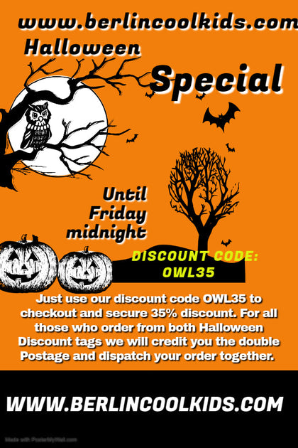 Halloween OWLSpecial - 35% off on selected products