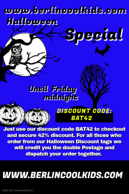 Halloween BAT Special - 42% off on selected Products