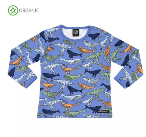 Villervalla Whale Nautical Top Longsleeve