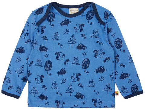 Loud and Proud Forest Animals Indigo Top Longsleeve