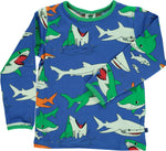 Smafolk Sharks Blue Lolite Top Longsleeve