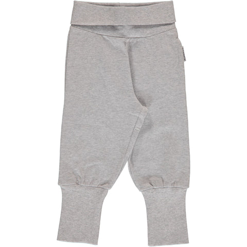 Maxomorra Light Grey Melange Ribpants