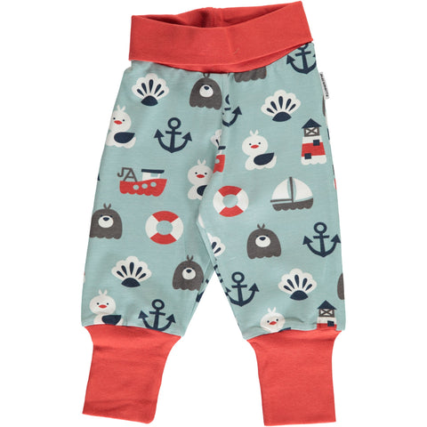 Maxomorra Blue Ocean Ribpants