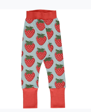 Maxomorra Strawberry Pants Drop Crotch Sweat