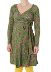 Duns Willowherb Olive Branch Wrap Dress Longsleeve