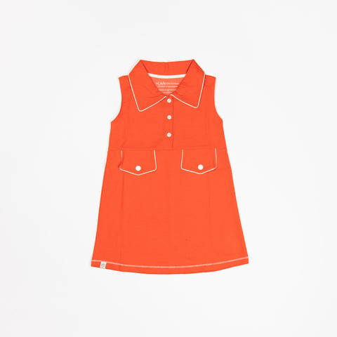 Alba Sleeveless Mutti Dress Spicy Orange