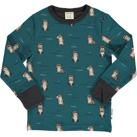 Maxomorra Curious Otter Top Longsleeve