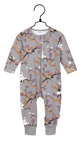 Martinex Moomin Climbing Tree Pyjamas Grey ( Zipsuit )