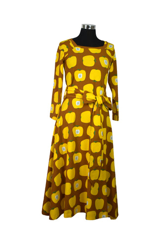 Moromini Yellow Apple Square Neck Dress Mummy