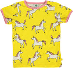 Smafolk Unicorn Maize Yellow T-shirt shortsleeve