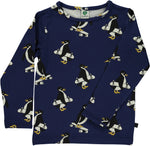 Smafolk Penquin Medivial Blue Longsleeve top