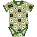 Maxomorra Sheep Green Body Shortsleeve