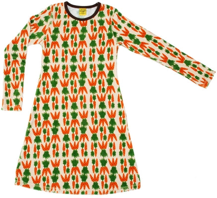 Duns Carrot Velour Longsleeve |Dress