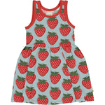 Maxomorra Strawberry Dress Spin Sleeveless