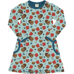 Meyaday Beaver Friends Dress Longsleeve