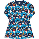 Maxomorra Ocean Dress Longsleeve