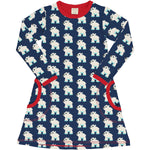 Maxomorra Polarbear Dress Longsleeve