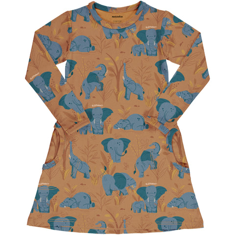 Meyaday Elephant Clan Dress Longsleeve