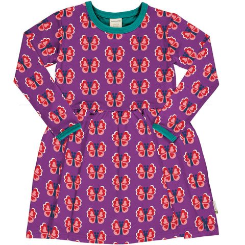 Maxomorra Butterfly Dress Spin Longsleeve