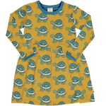 Maxomorra Tortoise Dress Spin Longsleeve