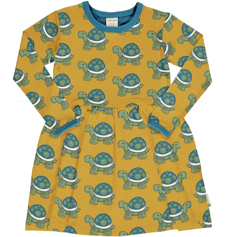 Maxomorra Tortoise Dress Spin Longsleeve