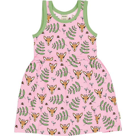 Meyaday Giraffe Gardens Dress Spin Sleeveless