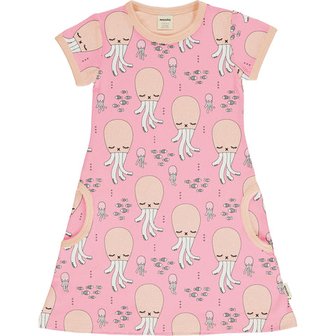 Meyaday Cute Squid Dress Shortsleeve