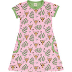 Meyaday Giraffe Gardens Dress Shortsleeve