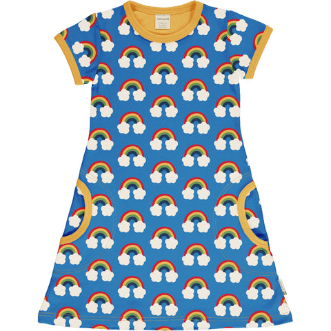 Maxomorra Rainbow Dress Shortsleeve