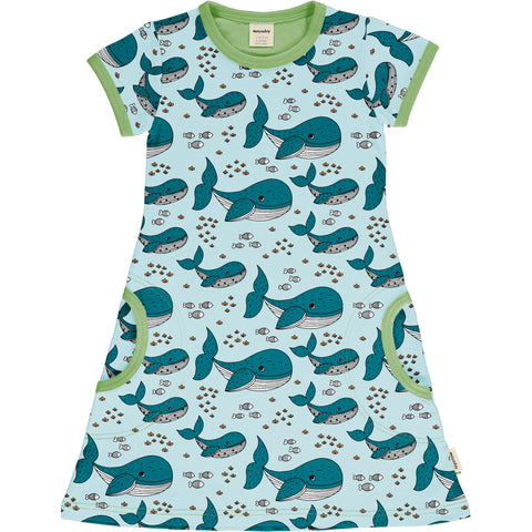 Meyaday Whale Waters Dress Shortsleeve