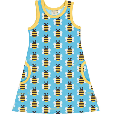 Maxomorra Humble Bumblebee Dress Sleeveless
