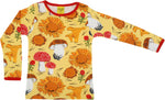 Duns Mushrooms & Sunflowers Yellow Top Longsleeve