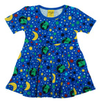 Duns Mother Earth Blue Skater Dress