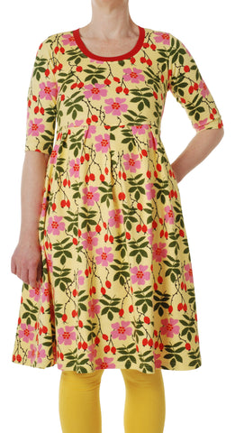 Duns Rosehip Dress Mummy with scooped neckline