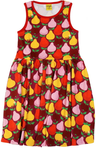 Duns Fruit red sleeveless twirly dress