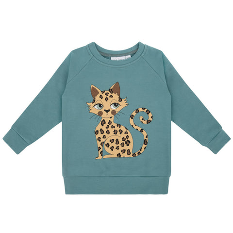 Dear Sophie Gepard Cheetah Green Sweatshirt