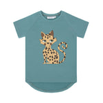 Dear Sophie Gepard Cheetah Green Top Shortsleeve