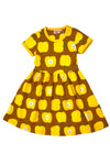 Moromini Yellow Apple Twirly Dress