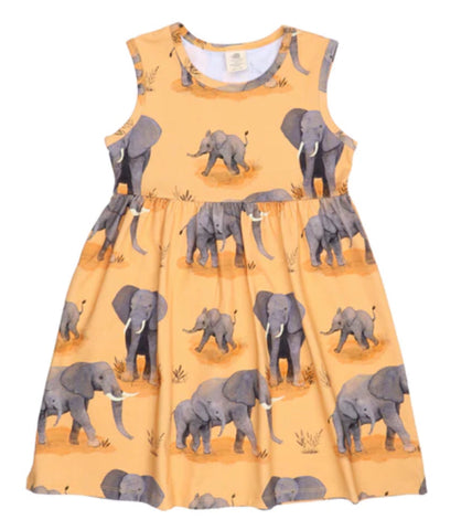 Walkiddy Elephant Friends Dress Sleeveless