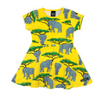 Villervalla Elephant Half Circle Dress Shortsleeve