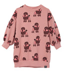 Kukukid Pink Poodle Sweatshirt Dress