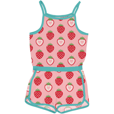 Maxomorra Strawberry Jumpsuit Short