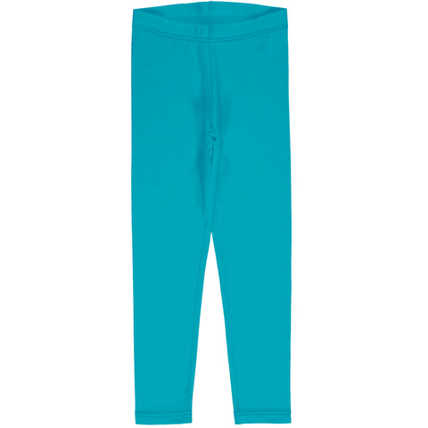 Maxomorra Classic Turquoise Leggings Solid