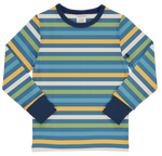 Maxomorra Stripe Ocean Top Longsleeve